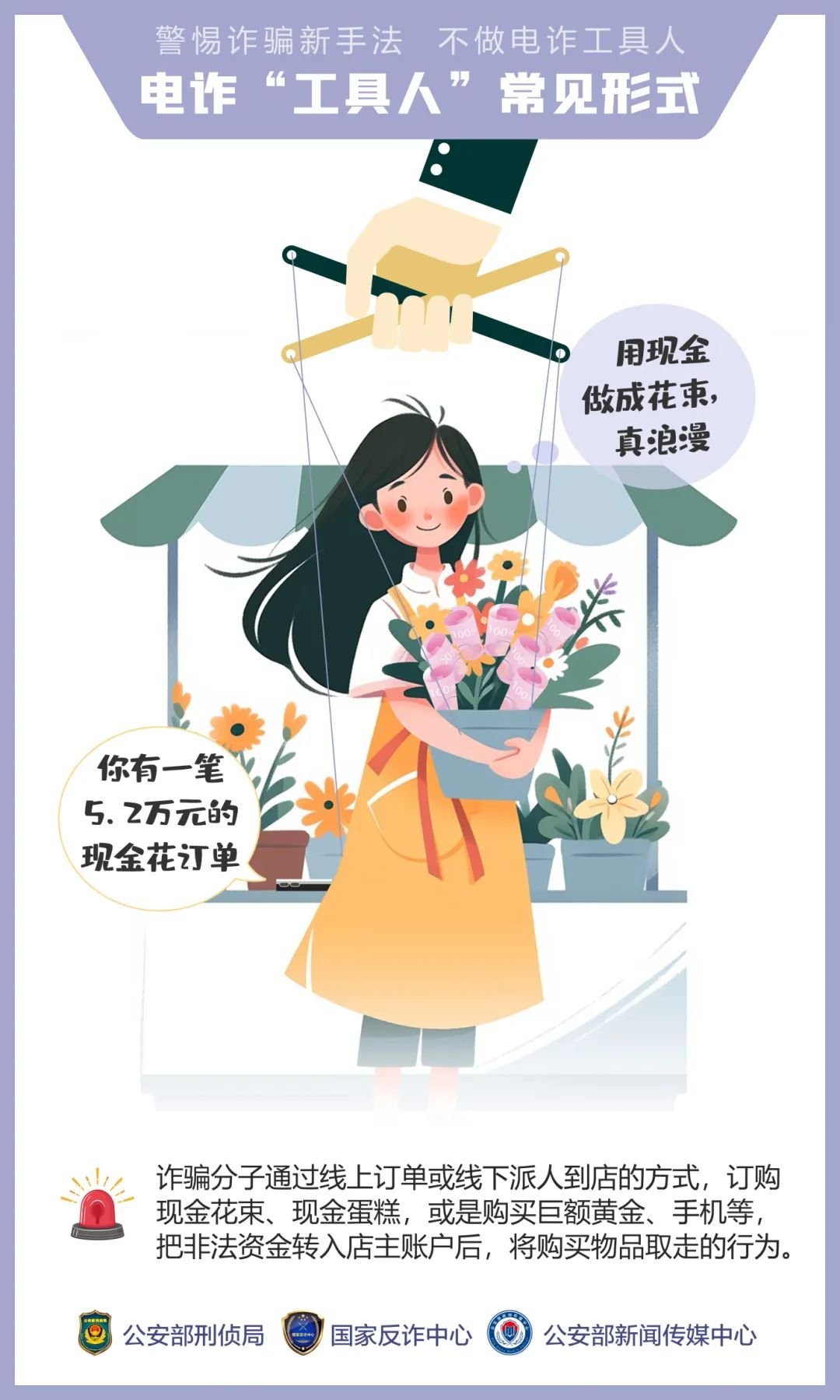 公安,机关,呼吁,公众,提高,警惕,—,诱骗,手法, . 公安机关呼吁公众提高警惕——诱骗手法“套路深” 莫成电诈“工具人”