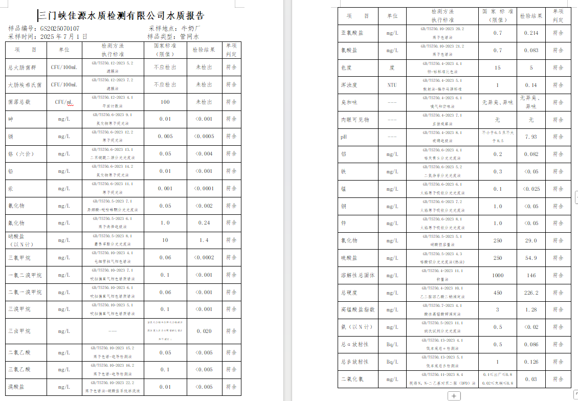 三门,峡市,供水,集团,有限,公司,出厂,水质, . 三门峡市供水集团有限公司出厂水质信息（2025年7月）